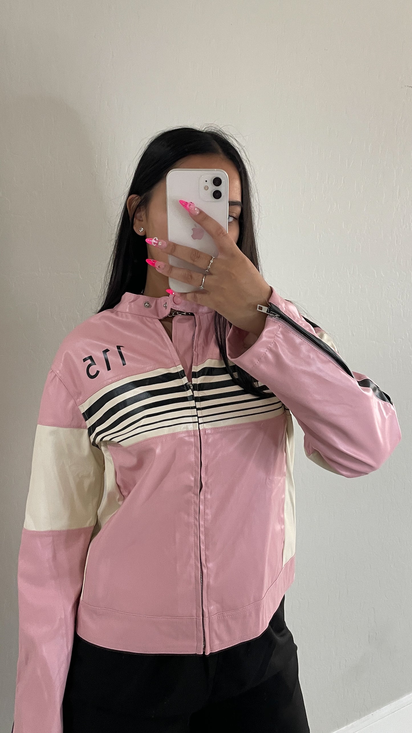 Pink Leather Jacket