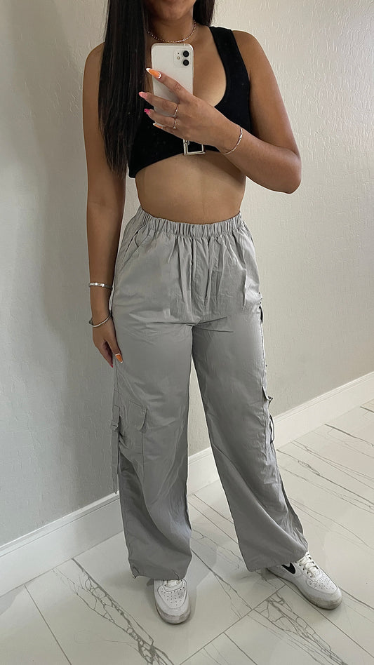 Grey Cargo Pants